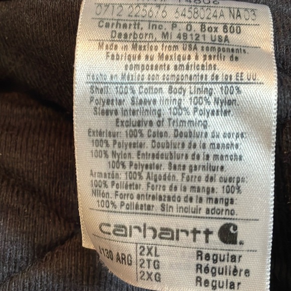 Carhartt Coat 2XL - Picture 10 of 10
